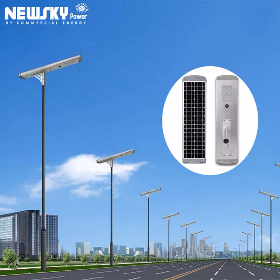 Outdoor All in One Cast Aluminum Garden Lamp 150W Commercial Government Project LED Solar Street Lamp for Driveway Plaza Park Road