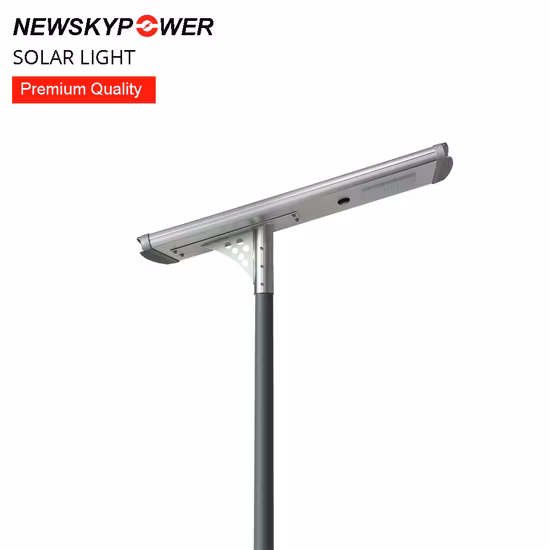 Outdoor All in One Cast Aluminum Garden Lamp 150W Commercial Government Project LED Solar Street Lamp for Driveway Plaza Park Road