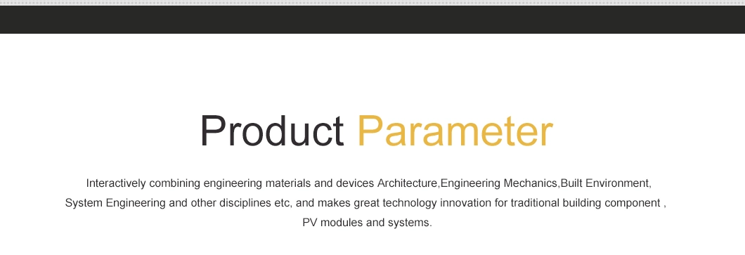 High Efficiency Mono BIPV Application Home Solar Power System for Commercial Residential